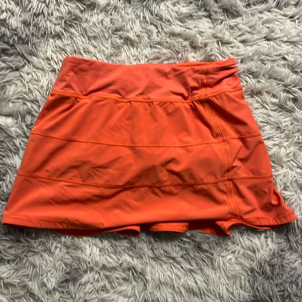 Coral lululemon pace rival skirt